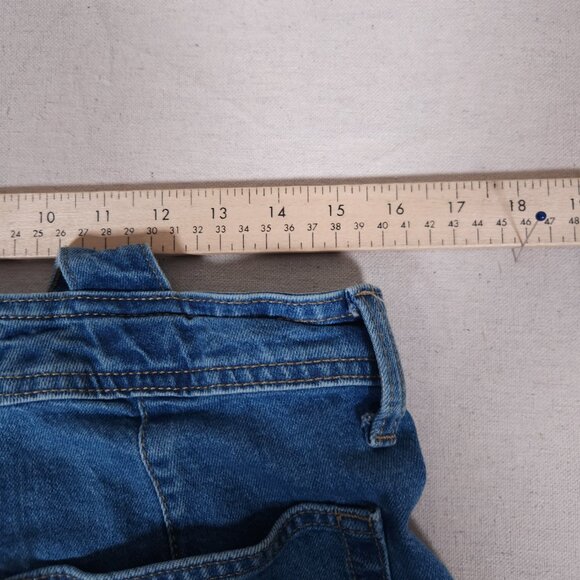 Universal Thread Denim Bib Overalls Womens 12 Jeans Wide Leg Countrycore Work - Picture 4 of 16